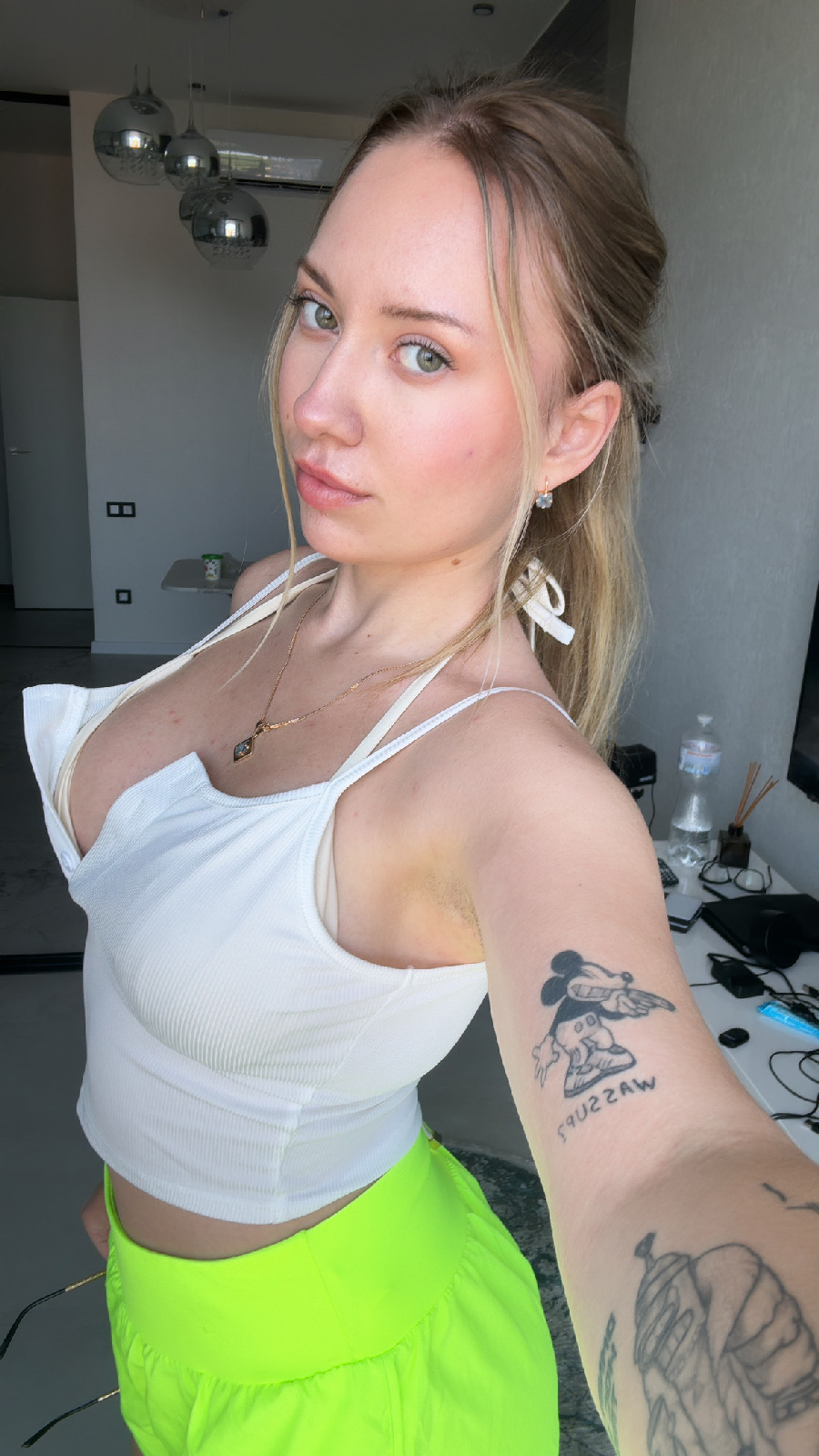 KateV in her underwear in Sao Paulo