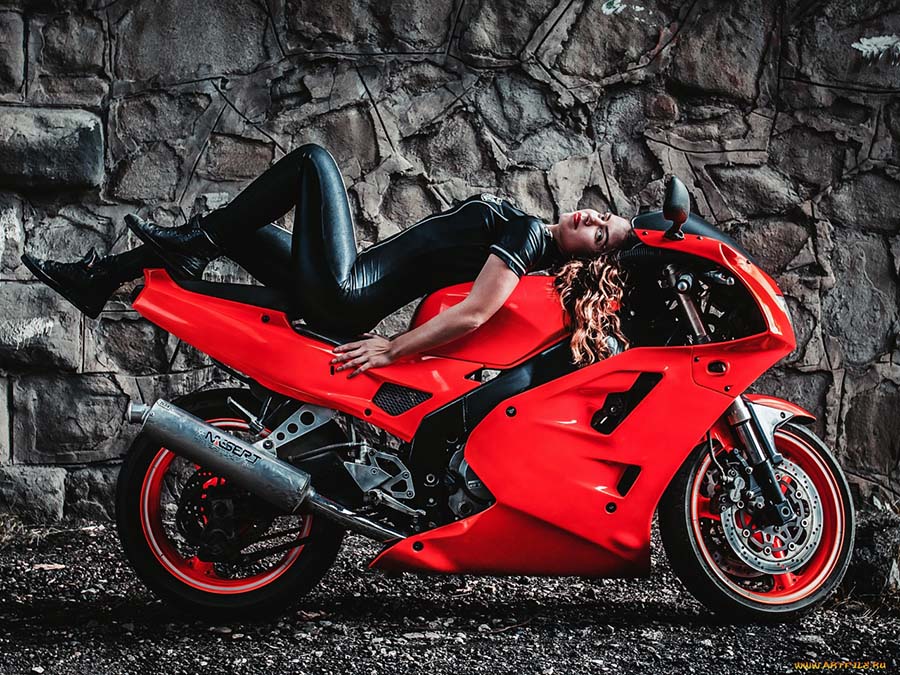 Beautiful girl Beautiful girls and motorcycles in Sao Paulo